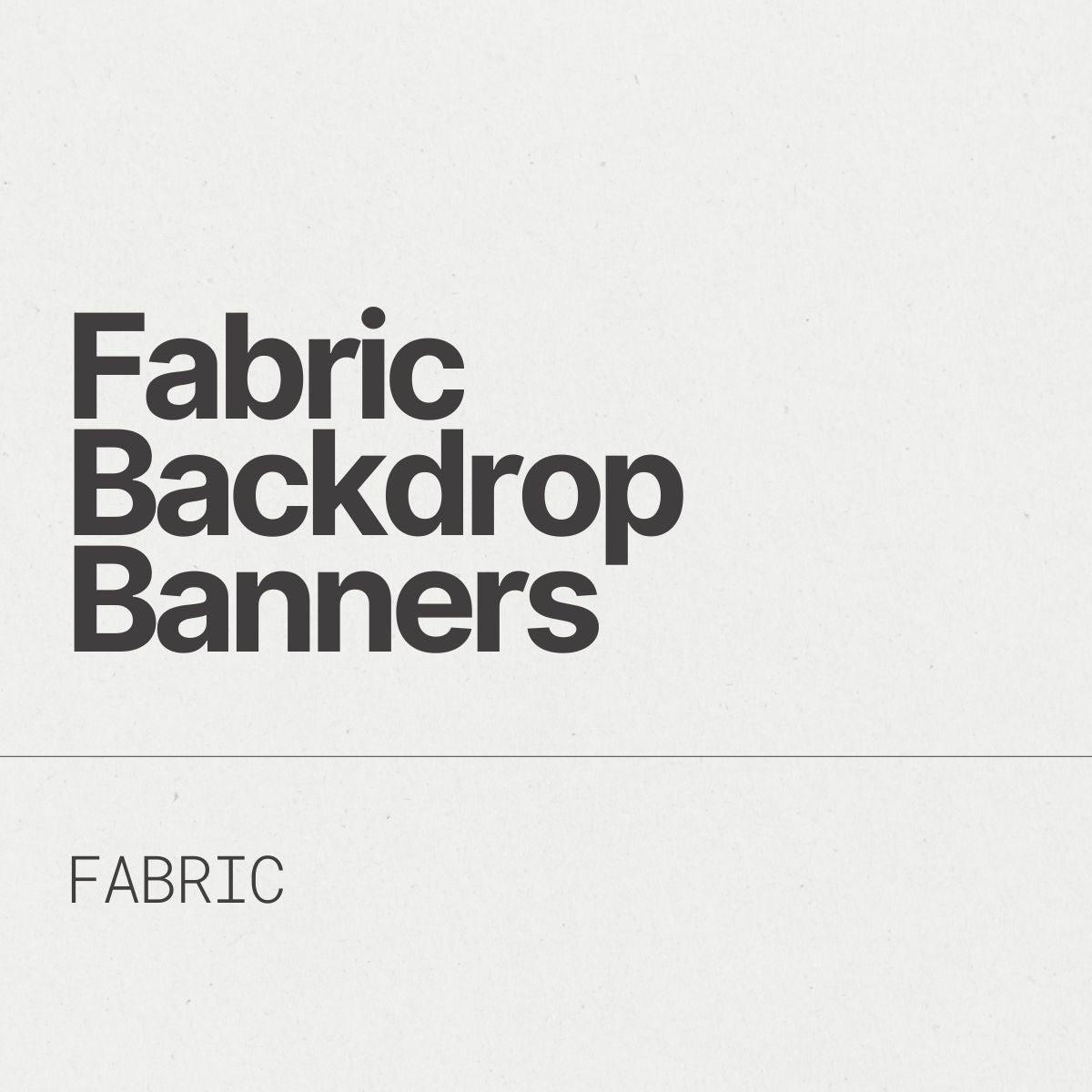 Fabric Backdrops