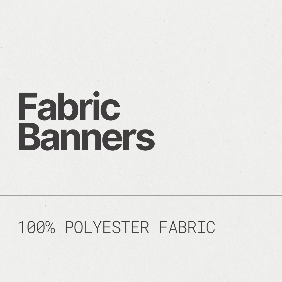Fabric Banner