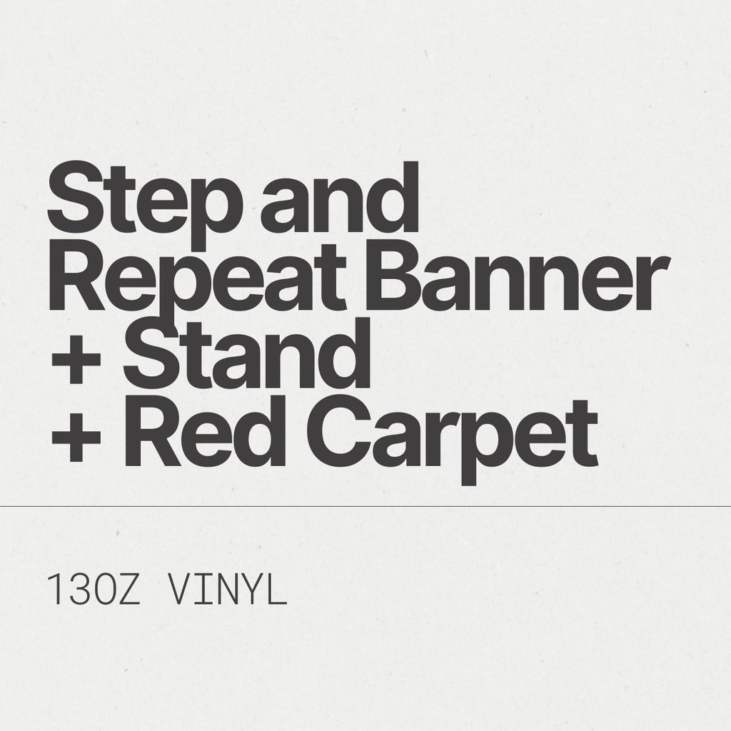 Step and Repeat Banner + Stand + Red Carpet
